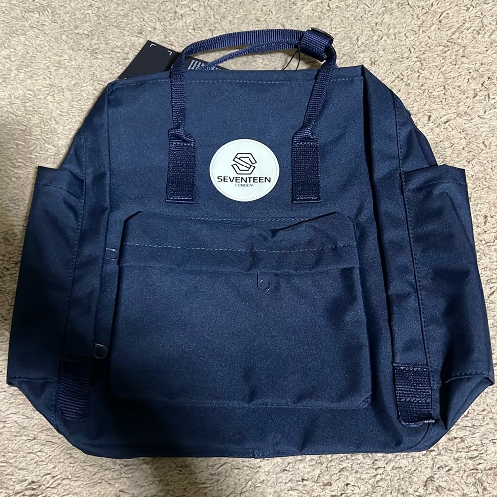 Navy Blue Seventeen London Backpack
